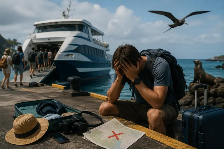 mistakes ferry galapagos
